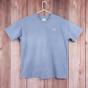 *READ* Joah Brown Womens Size M/L Blue Short Sleeve Crewneck T-Shirt Tee